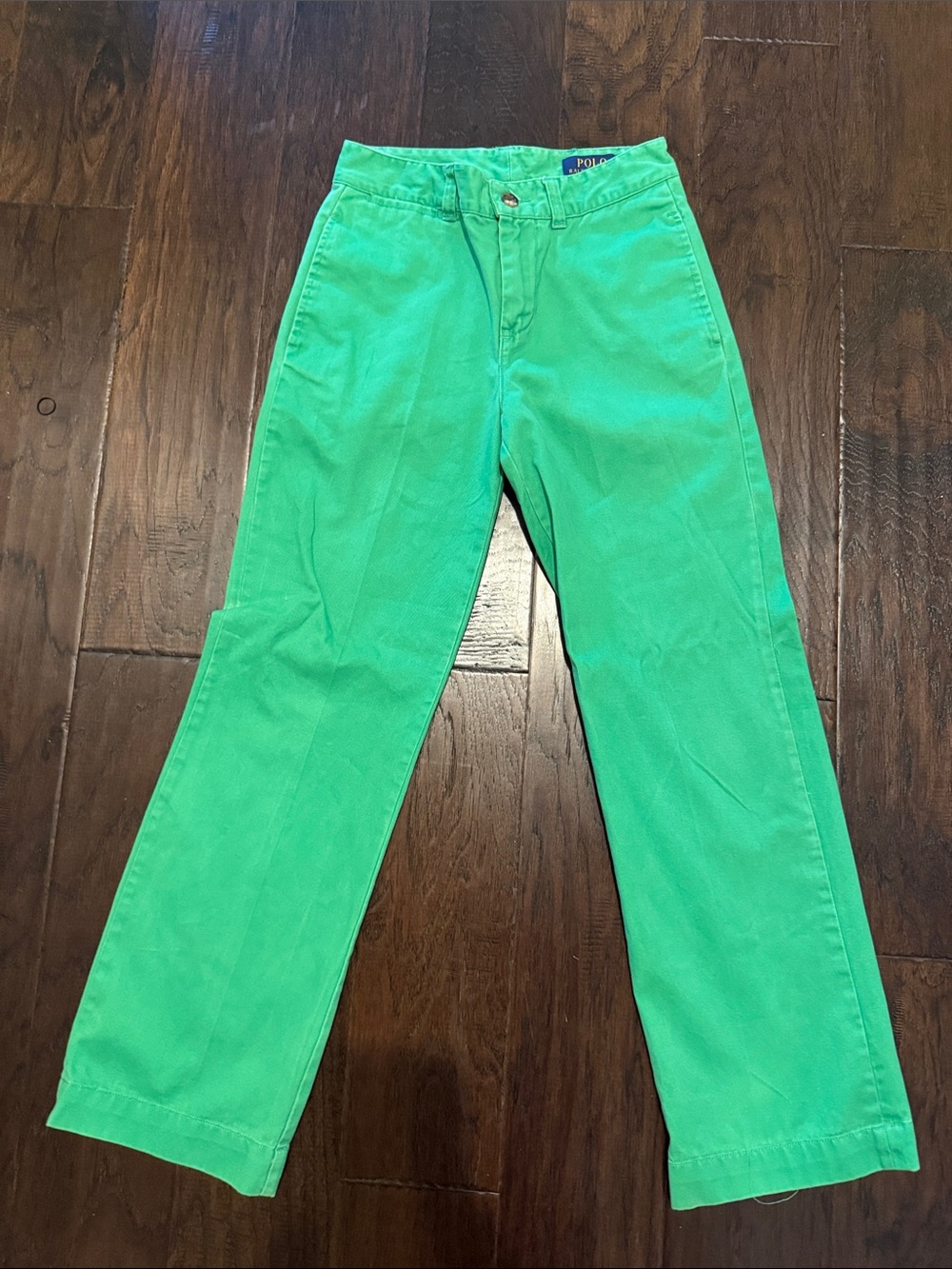 Polo Boys Bright Green Straight-Leg Jeans 10